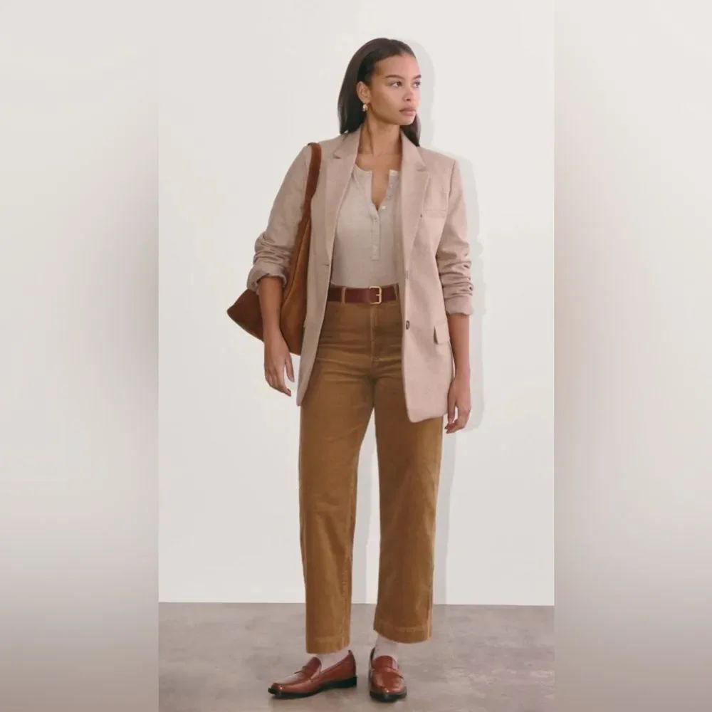 New Everlane The Sailor Pant in Corduroy in Toasted Coconut Size 4